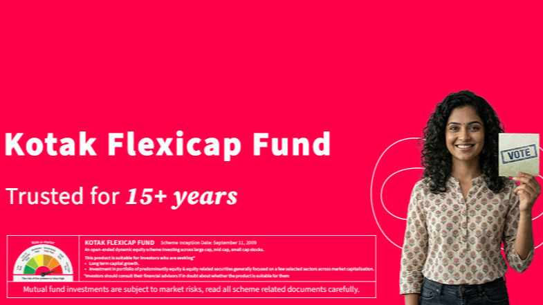 How Kotak Mutual Fund simplifies investing for better customer trust with Kotak Flexicap Fund campaign showing trust built over 15+ years