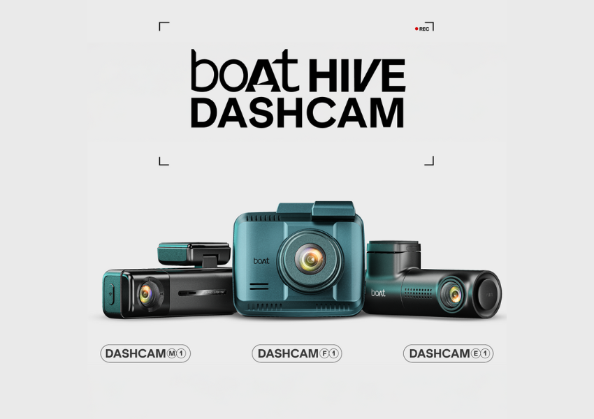 boAt Hive Dashcam lineup showcasing modern car cameras designed for safety and security, reflecting how boAt turned a simple dashcam into a symbol of power & protection