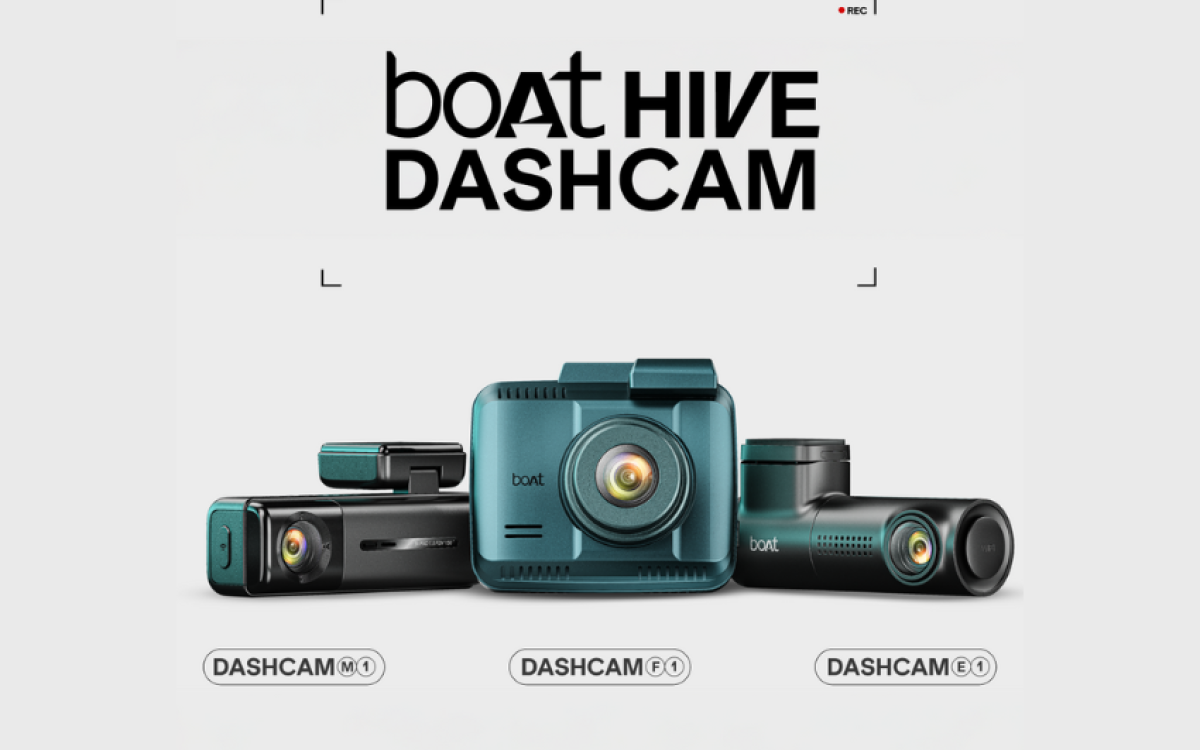 boAt Hive Dashcam lineup showcasing modern car cameras designed for safety and security, reflecting how boAt turned a simple dashcam into a symbol of power & protection