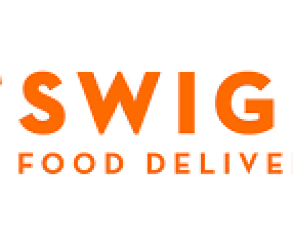 Swiggy logo with orange delivery icon and text “Food Delivery App,” representing a brand that turned everyday food ordering habits into a powerful identity-driven story.